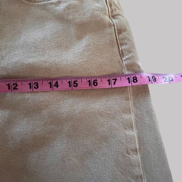 BDG Jeans Juniors Actual Size 26x28 Beige Zip Up Pullon Button Up Straight Leg‎ - Picture 4 of 16